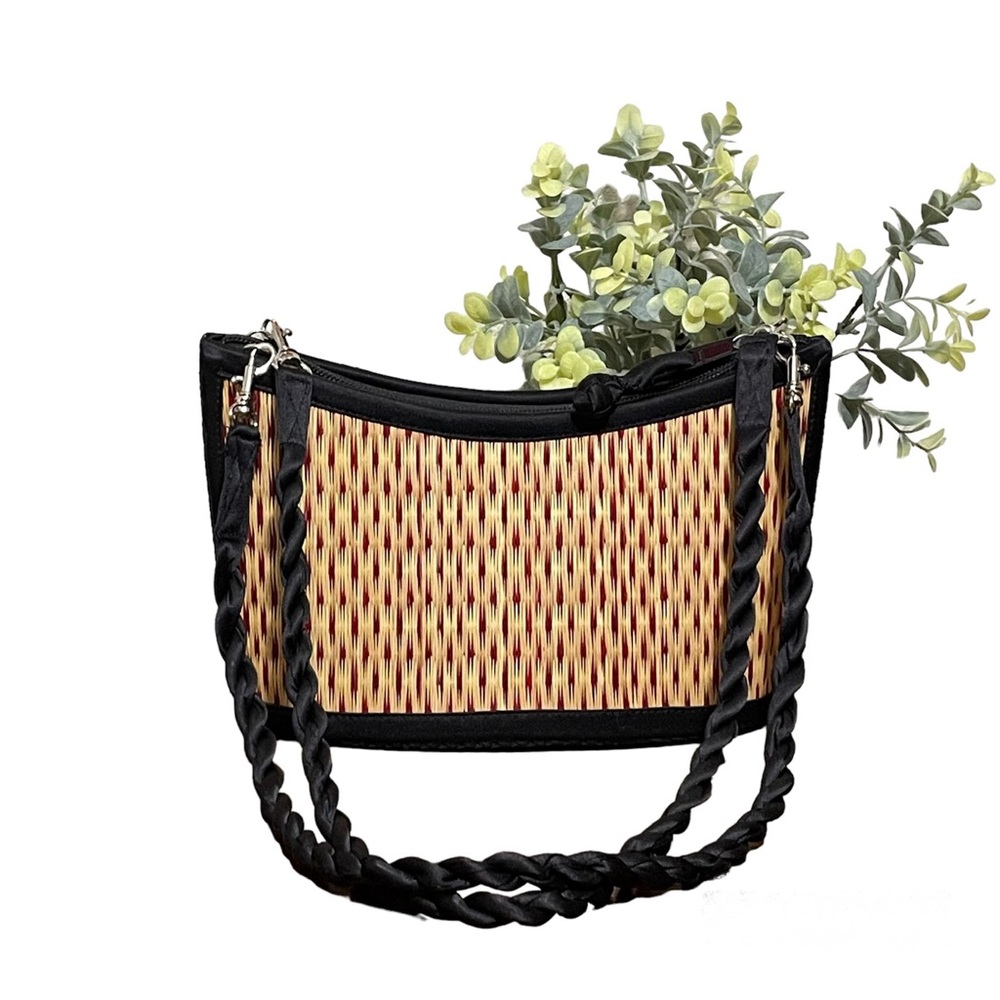 Baskets of Cambodia! Handcrafted woven handbag.